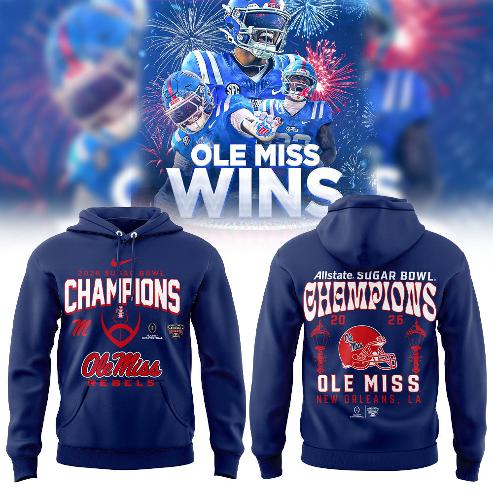 Ole Miss Rebels 2026 Sugar Bowl Champions Limited Edition Combo Hoodie
