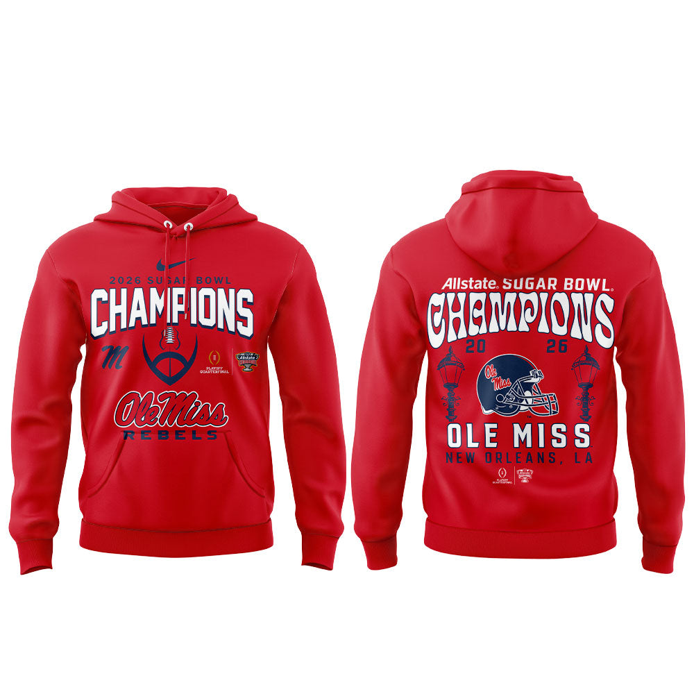Ole Miss Rebels 2026 Sugar Bowl Champions Limited Edition Combo Hoodie