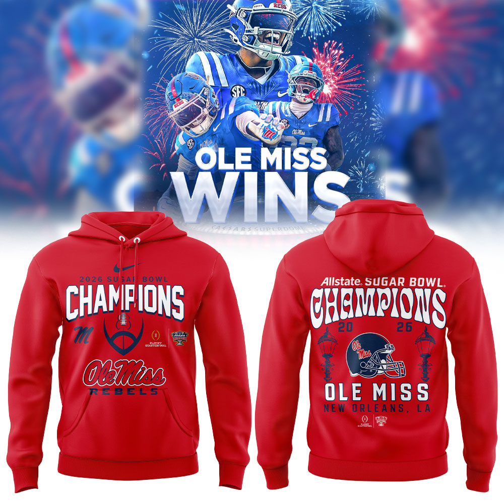 Ole Miss Rebels 2026 Sugar Bowl Champions Limited Edition Combo Hoodie