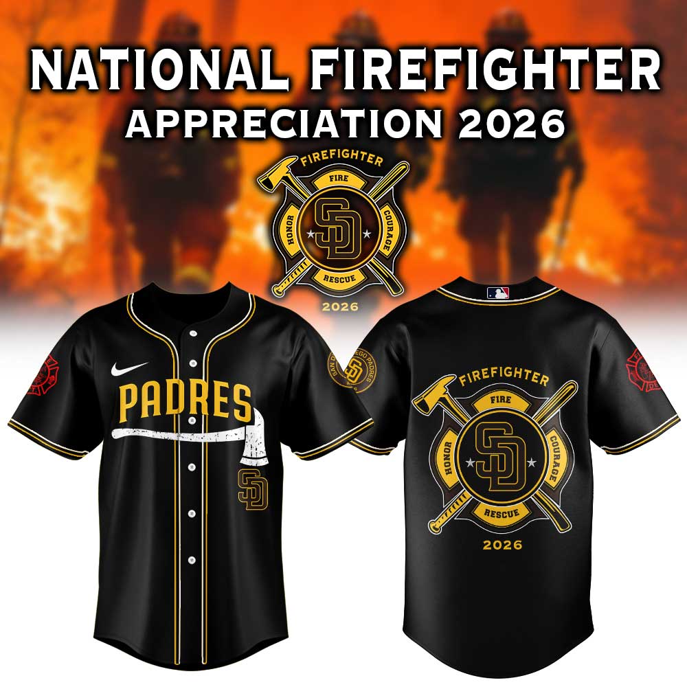 San Diego Padres National Firefighter Appreciation 2026 Jersey
