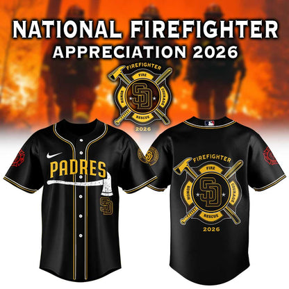 San Diego Padres National Firefighter Appreciation 2026 Jersey