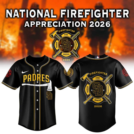 San Diego Padres National Firefighter Appreciation 2026 Jersey