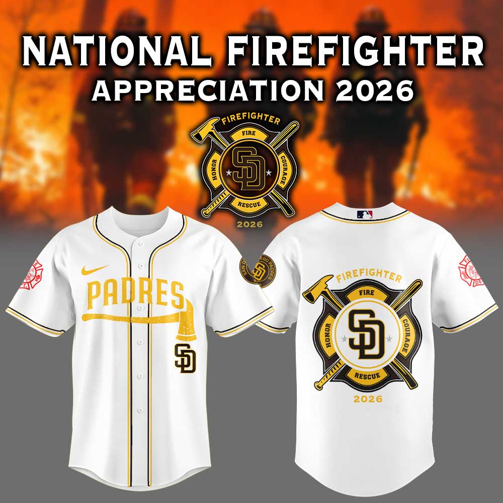 San Diego Padres National Firefighter Appreciation 2026 Jersey