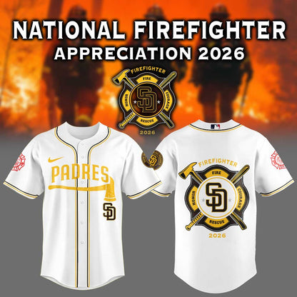 San Diego Padres National Firefighter Appreciation 2026 Jersey