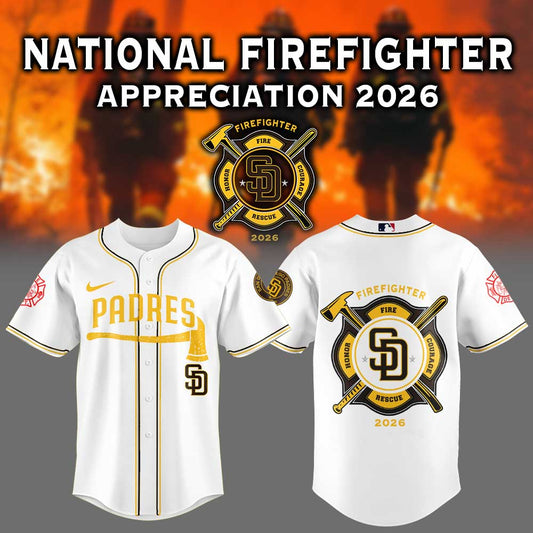 San Diego Padres National Firefighter Appreciation 2026 Jersey