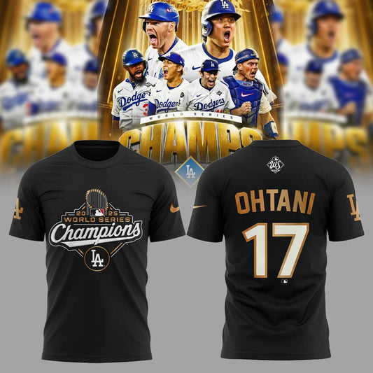 LA Dodgers World Series 2025 Champions Limited Edition Combo T-Shirt