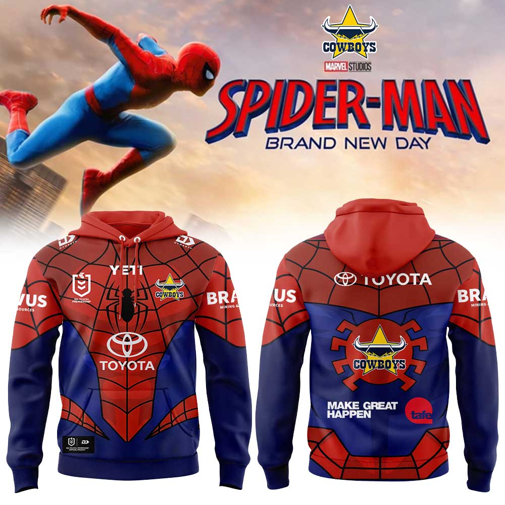 NRL x Spider-Man 2026 Merch Limited Edition Hoodie (Full Team)