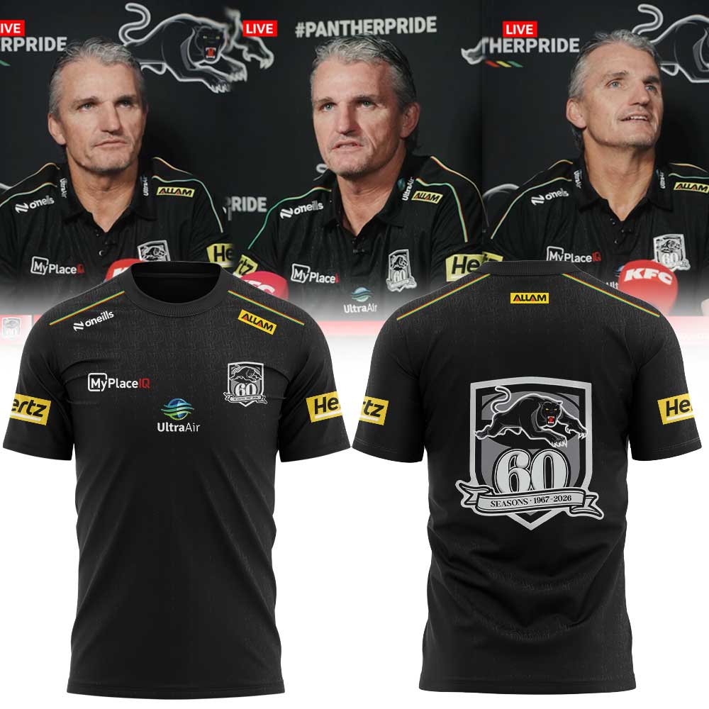 Coach Ivan Cleary 2026 Penrith Panthers Black Media Shirt