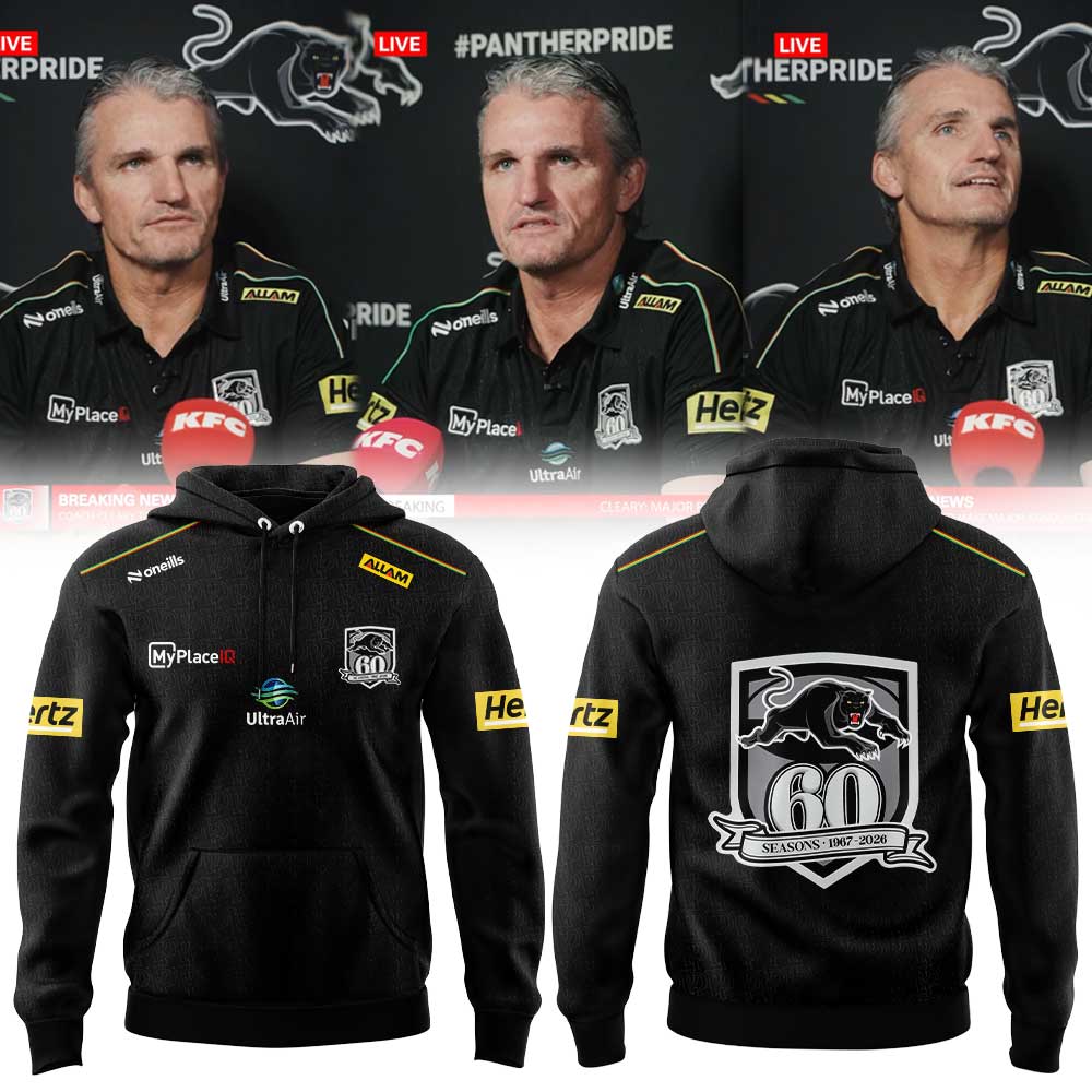 Penrith Panthers Coach Ivan Cleary 2026 Penrith Panthers Black Media Hoodie