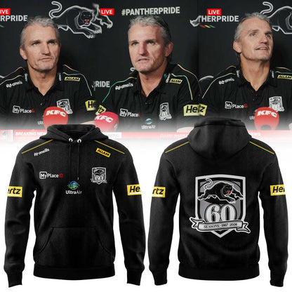 Penrith Panthers Coach Ivan Cleary 2026 Penrith Panthers Black Media Hoodie