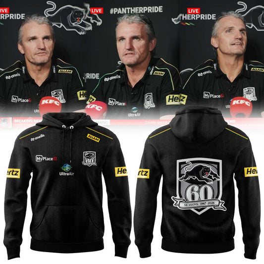 Penrith Panthers Coach Ivan Cleary 2026 Penrith Panthers Black Media Hoodie