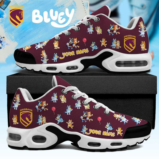Brisbane Broncos Bluey and Bingo Collection 2026 Custom Name Red Shoes