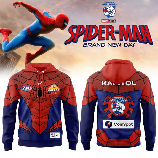 Western Bulldogs x Spider-Man 2026 Merch Hoodie
