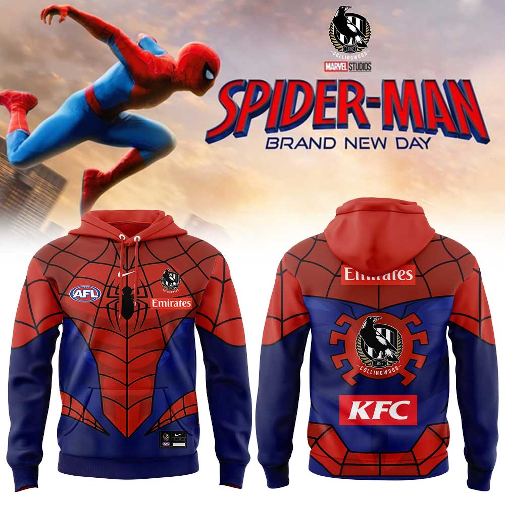 C Magpies x Spider-Man 2026 Merch Hoodie