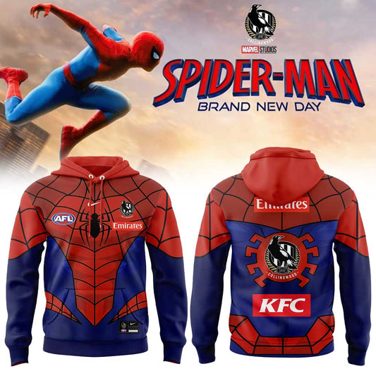 C Magpies x Spider-Man 2026 Merch Hoodie