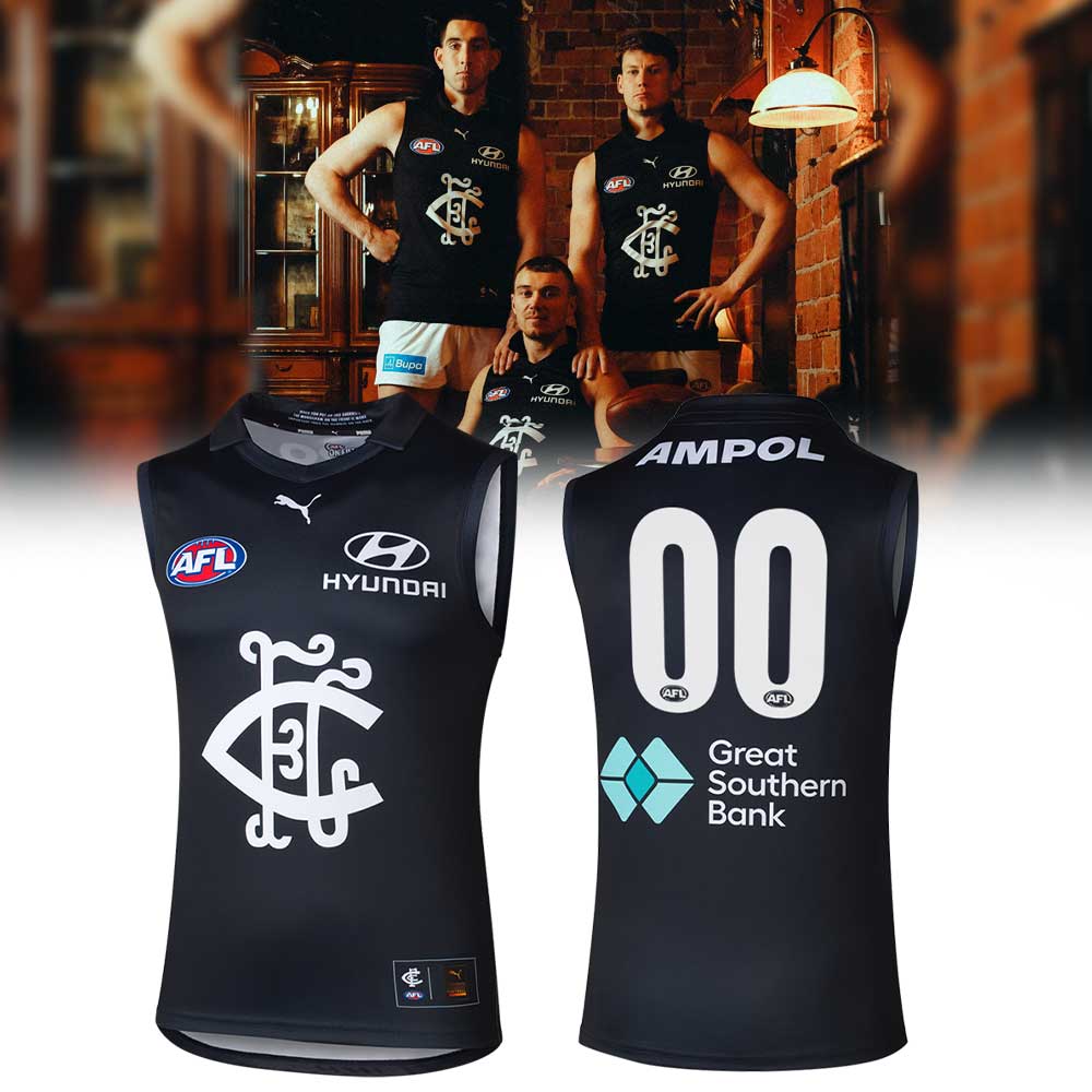Carlton Football Club 1926 Heritage Guernse Limited Jersey Custom Number