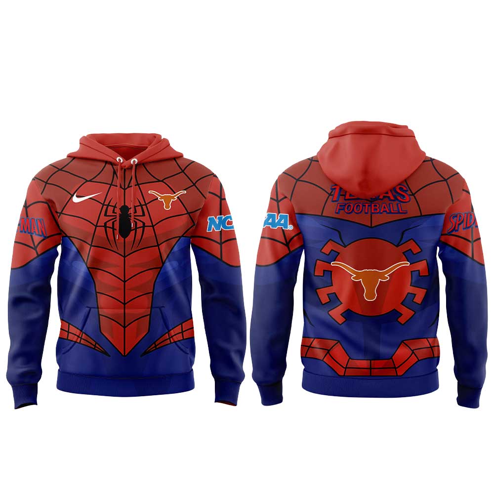 Texas Longhorns x Spider-Man 2026 Merch Hoodie