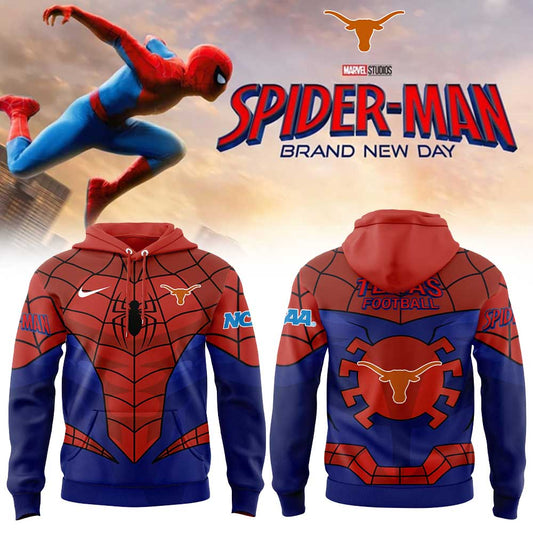 Texas Longhorns x Spider-Man 2026 Merch Hoodie
