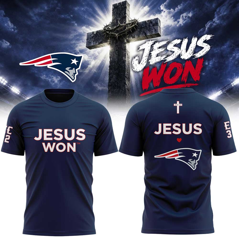 New England Patriots - Jesus Won T-Shirt