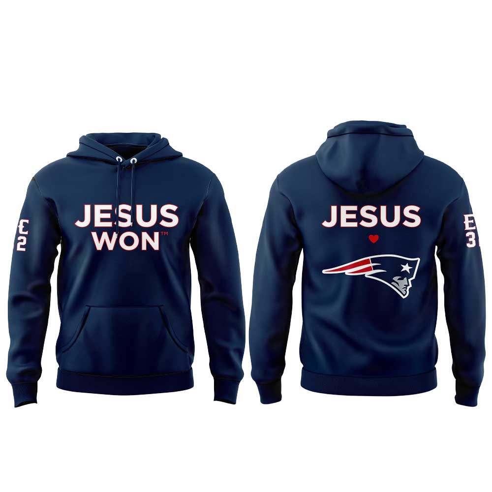 New England Patriots - Jesus Won Hoodie