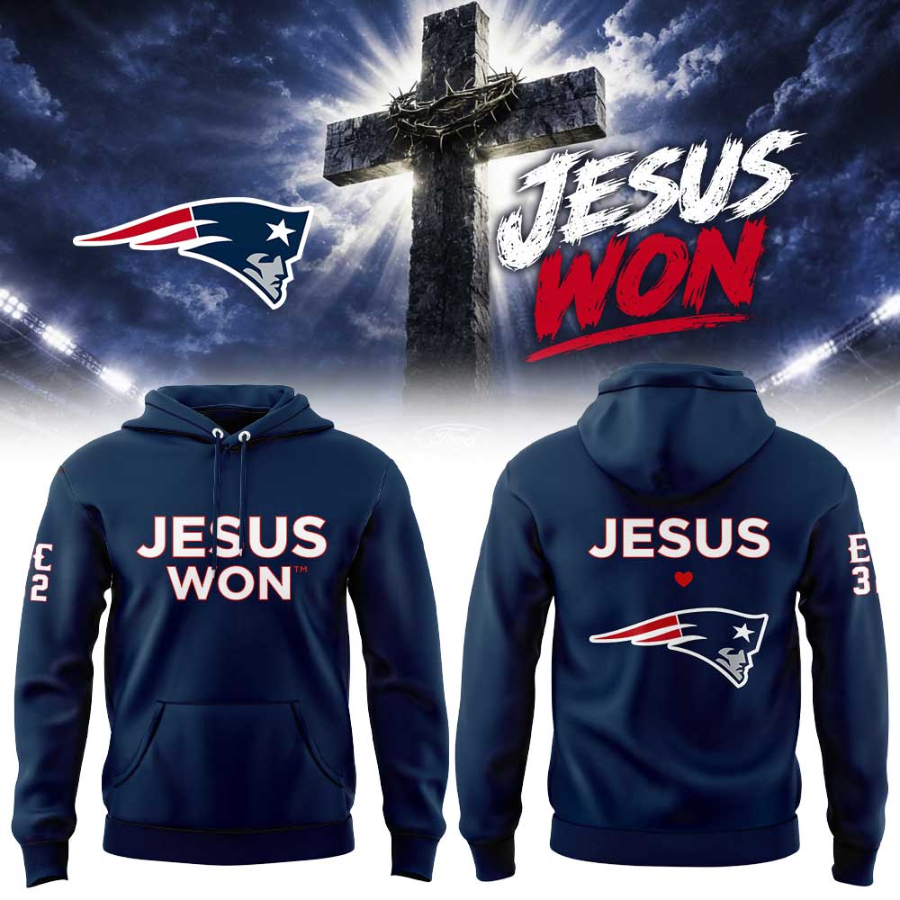 New England Patriots - Jesus Won Hoodie