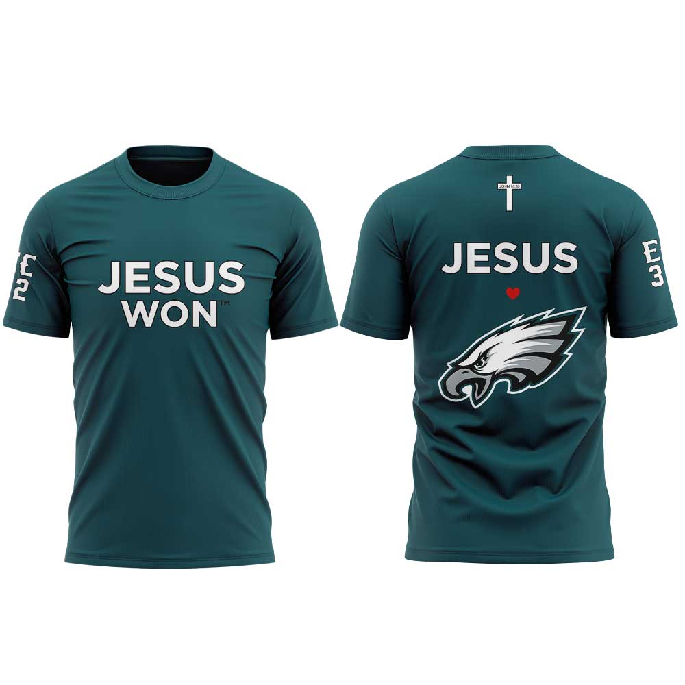 Philadelphia Eagles - Jesus Won T-Shirt