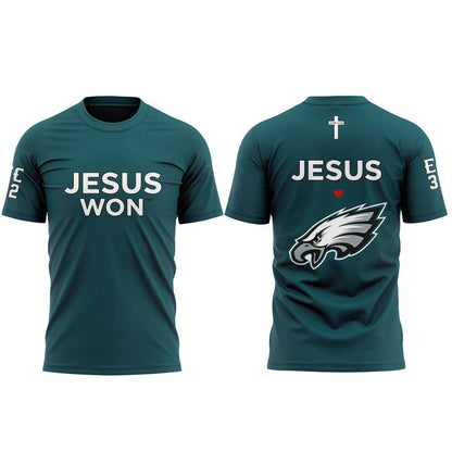 Philadelphia Eagles - Jesus Won T-Shirt