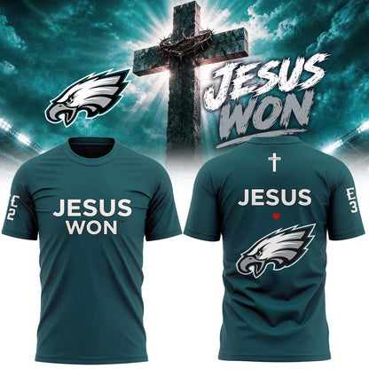 Philadelphia Eagles - Jesus Won T-Shirt