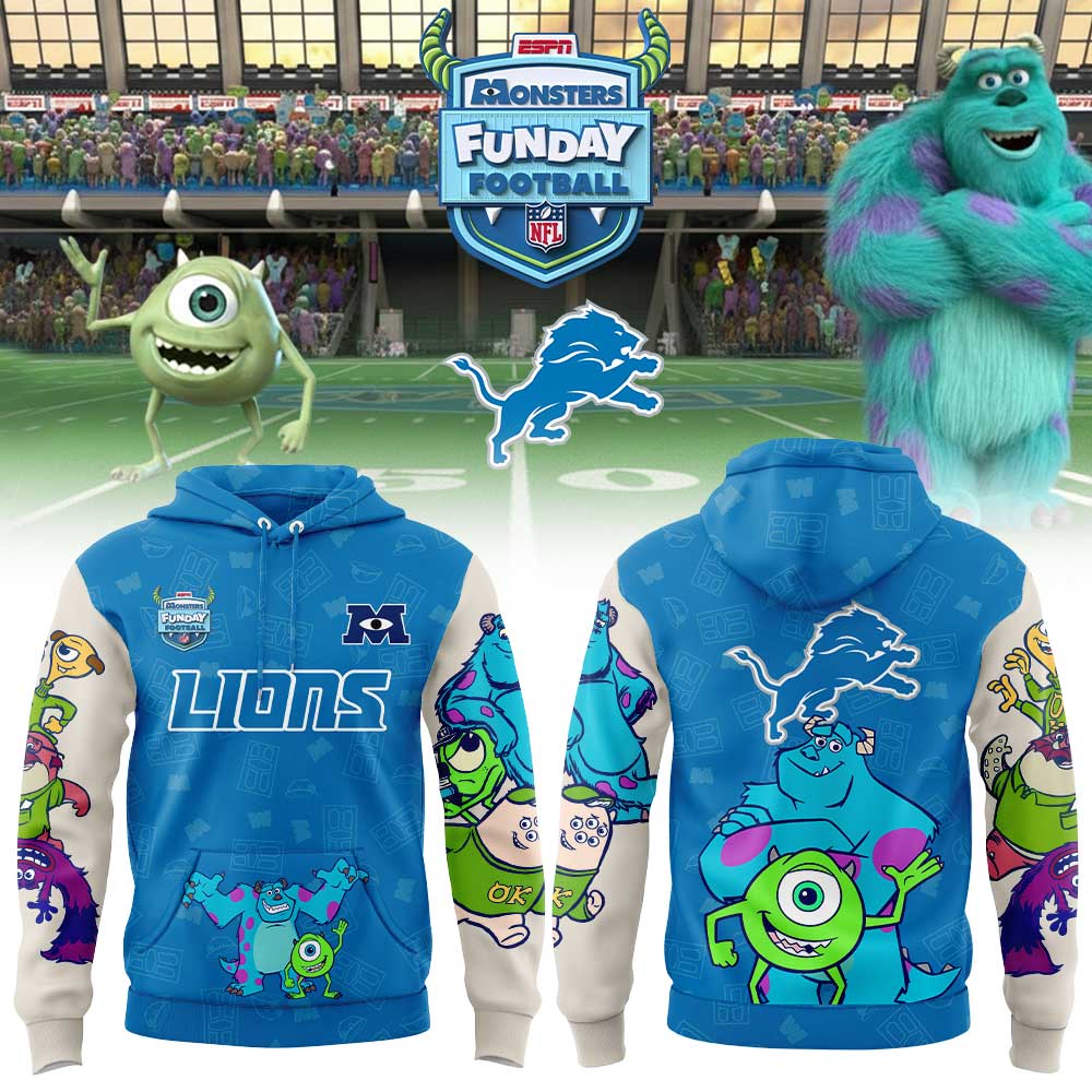 Detroit Lions x Monsters Funday Football Hoodie