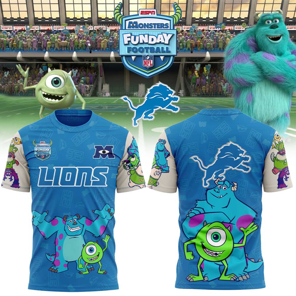 Detroit Lions x Monsters Funday Football Shirt