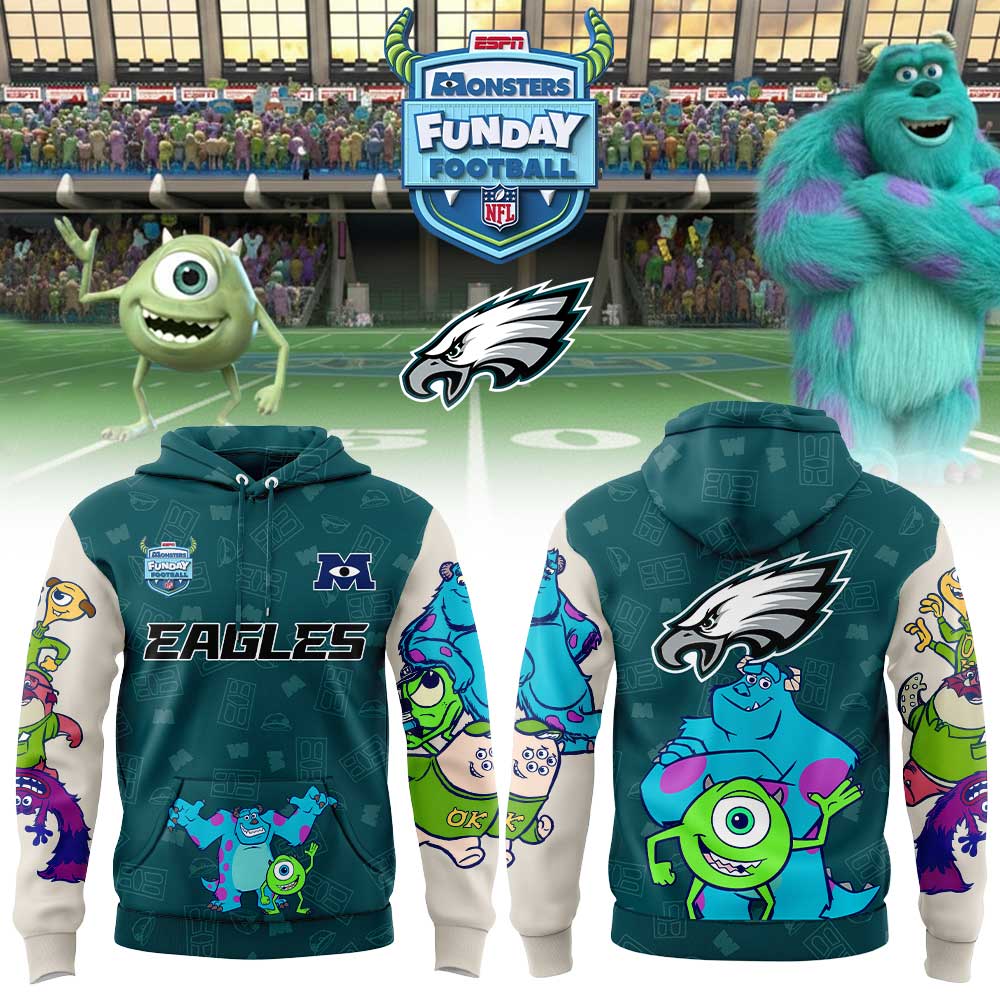 Philadelphia Eagles x Monsters Funday Football Hoodie