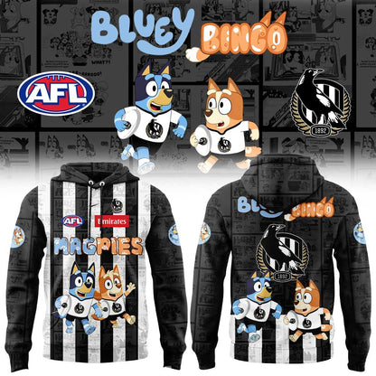 C Magpies Bluey and Bingo 2026 Limited Collection Hoodie