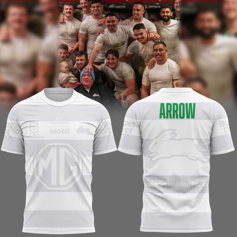 South Sydney Rabbitohs Arrow White 2026 Shirt