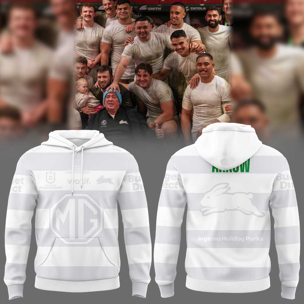 South Sydney Rabbitohs Arrow White 2026 Hoodie