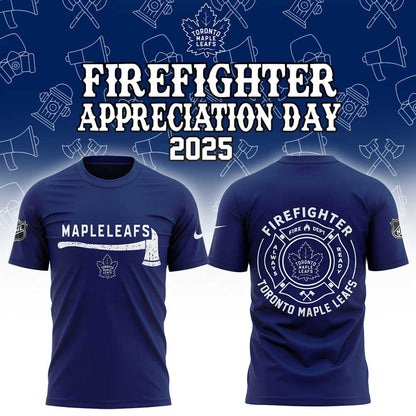 Limited Edition Toronto Maple Leafs Firefighter Application Day Combo Shirt