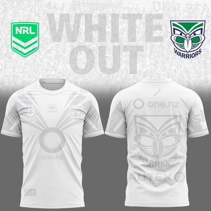 NZ Warriors White out NRL Limited Edition Shirt