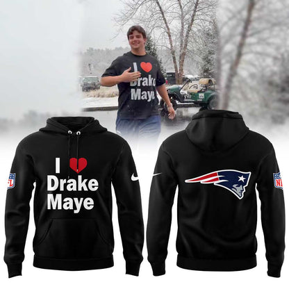 NE Patriots love Drake Maye Hoodie