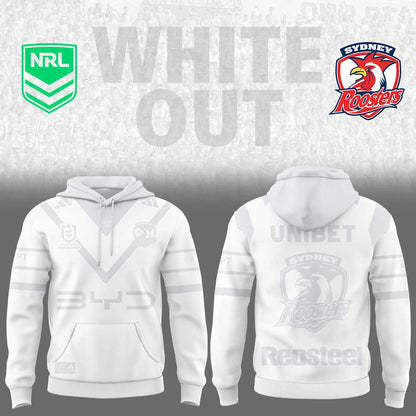 Sydney Roosters White out NRL Limited Edition Hoodie