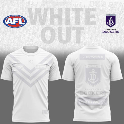Fremantle Dockers 2026 White out AFL Limited Edition T-Shirt
