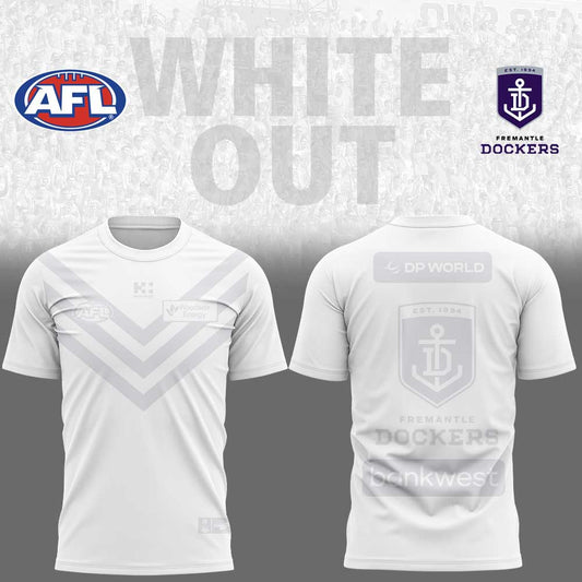 Fremantle Dockers 2026 White out AFL Limited Edition T-Shirt