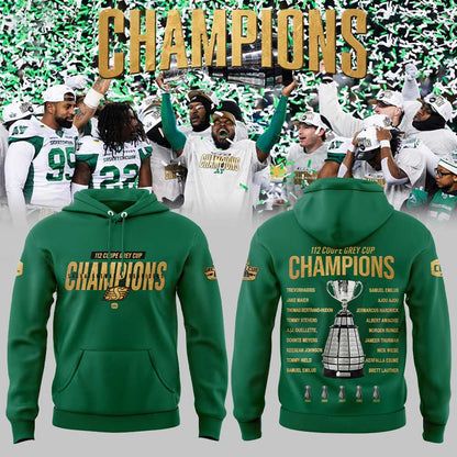 Saskatchewan Roughriders 2025 Grey Cup Champions Combo Blue Hoodie
