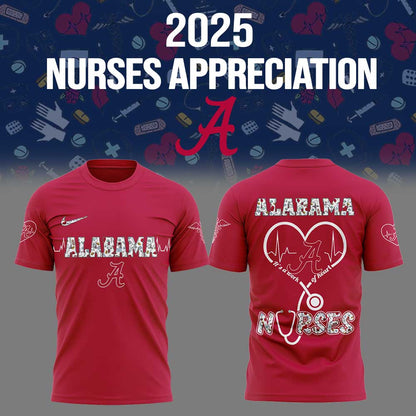 Alabama x Nurses Appreciation 2025 Combo T-Shirt