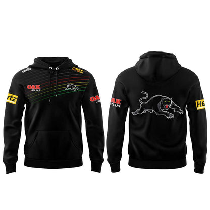 Penrith Panthers 2026 Ivan Cleary Black & Stripes Hoodie