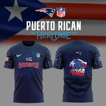 N.E Patriots Puerto Rican Heritage Combo Shirt