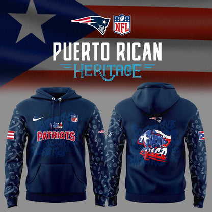 N.E Patriots Puerto Rican Heritage Combo Hoodie