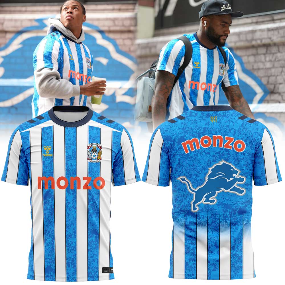 Coventry City FC x Detroit Lions T-Shirt