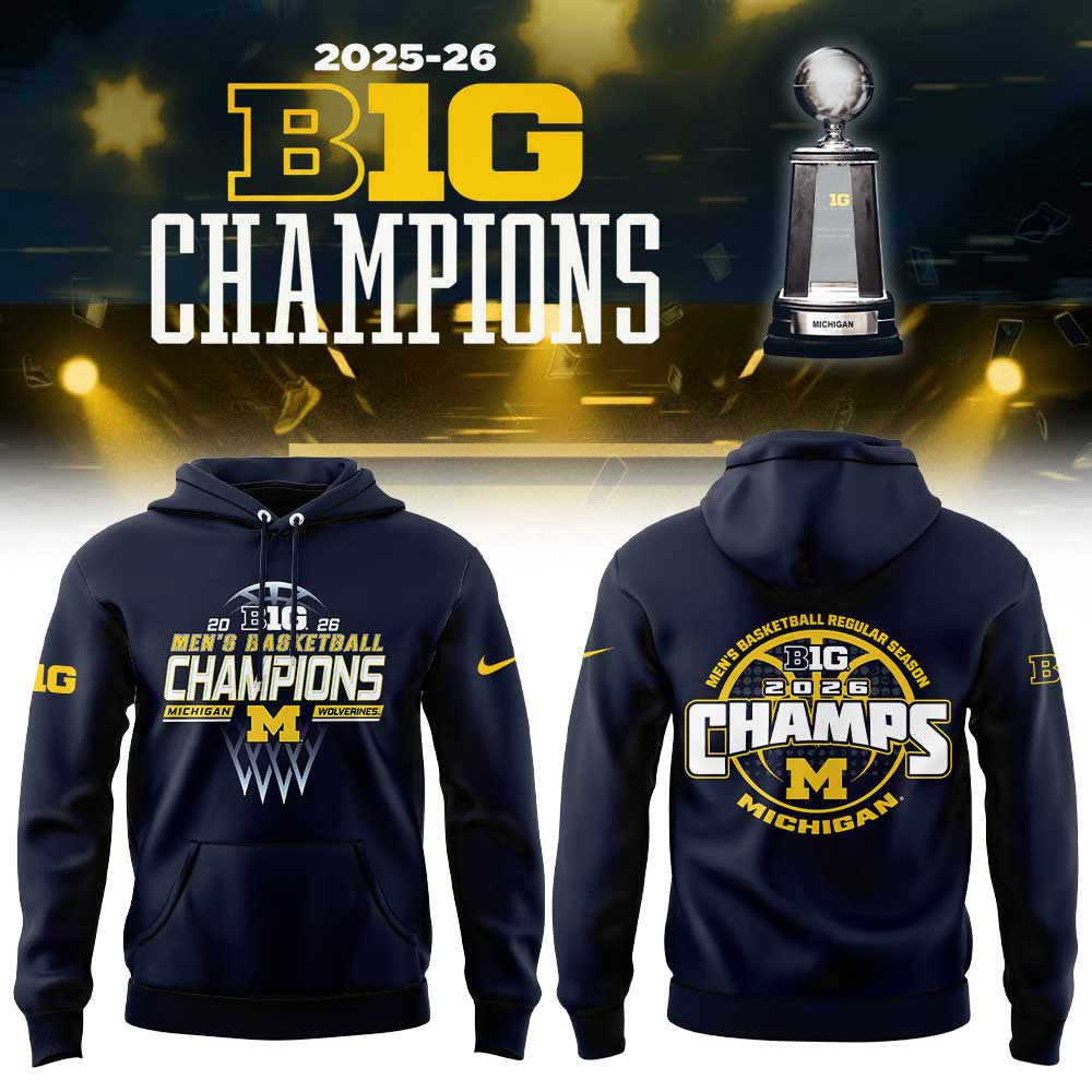 Michigan Men’s Basketball 2026 Big Ten Regular Season Title Hoodie