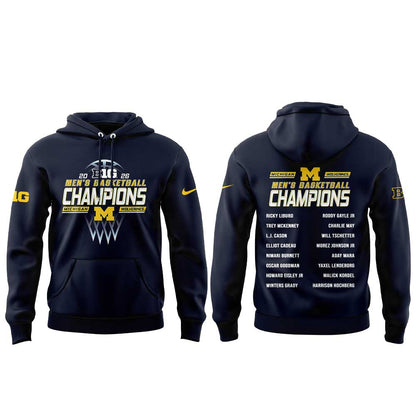 Michigan Men’s Basketball 2026 Big Ten Regular Season Title Hoodie