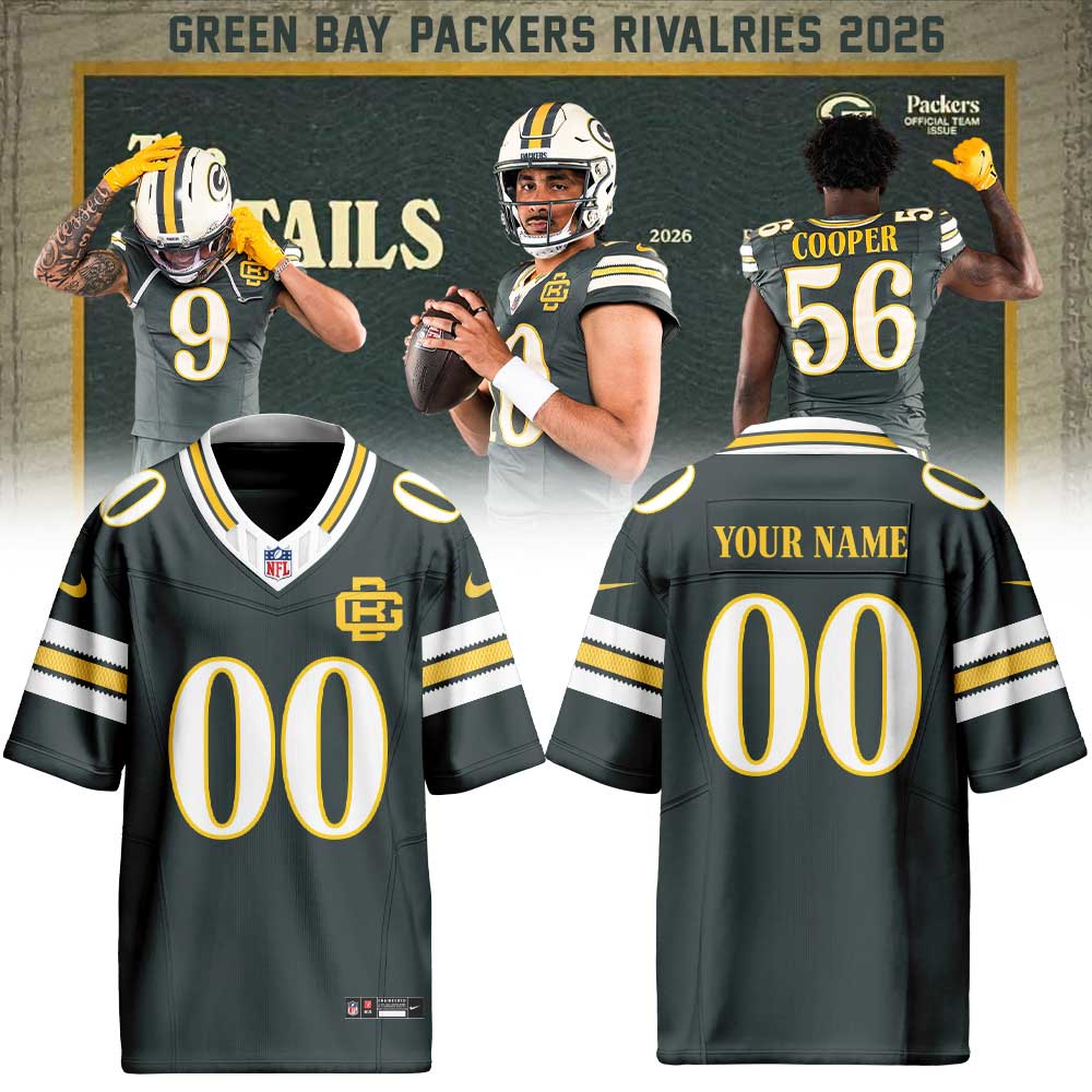 Limited Edition Green Bay Packers 2026 Rivalries Collection Jersey Custom Name, Number