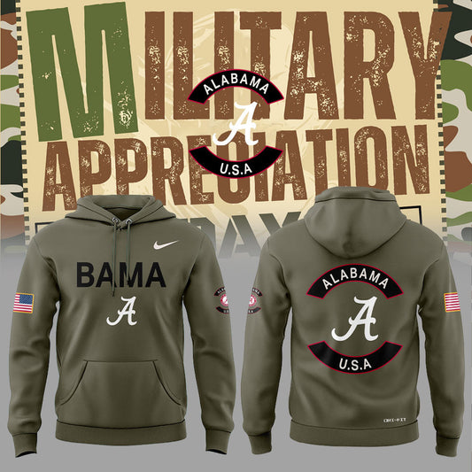 Alabama Military Appreciation 2025 Combo Hoodie